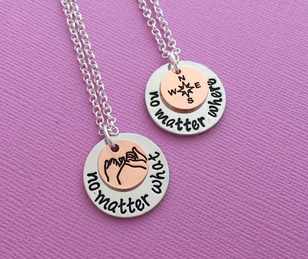 2 Best Friend Gifts, Best Friends Forever Gifts, Two Friend Necklace