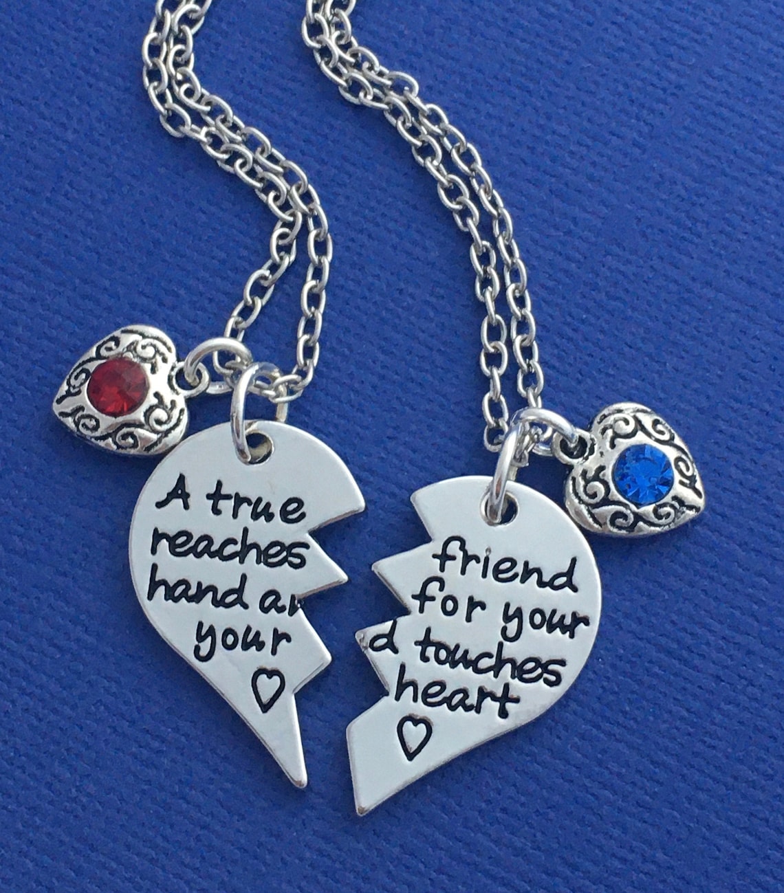 Matching Necklaces Friendship Necklace for 2 Best Friend Etsy