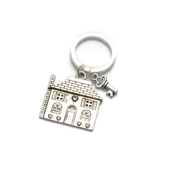 Housewarming Gift, House Keychain, New Home Gift, New House Keyring, Congratulations On First House Gift, Real Estate Agent Present, Realtor