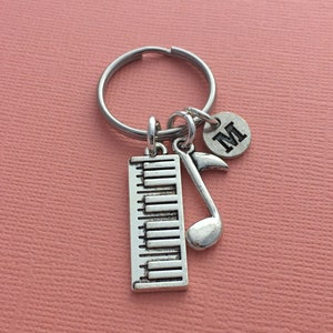 Piano Teacher Gift, Piano Keyring, Keyboard Keychain, Music Teacher, Thank You, Piano Student, Synthesiser, Musical Jewelry, Pianist Gift