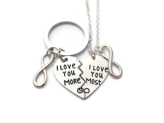 Half heart keychain for couples clearance