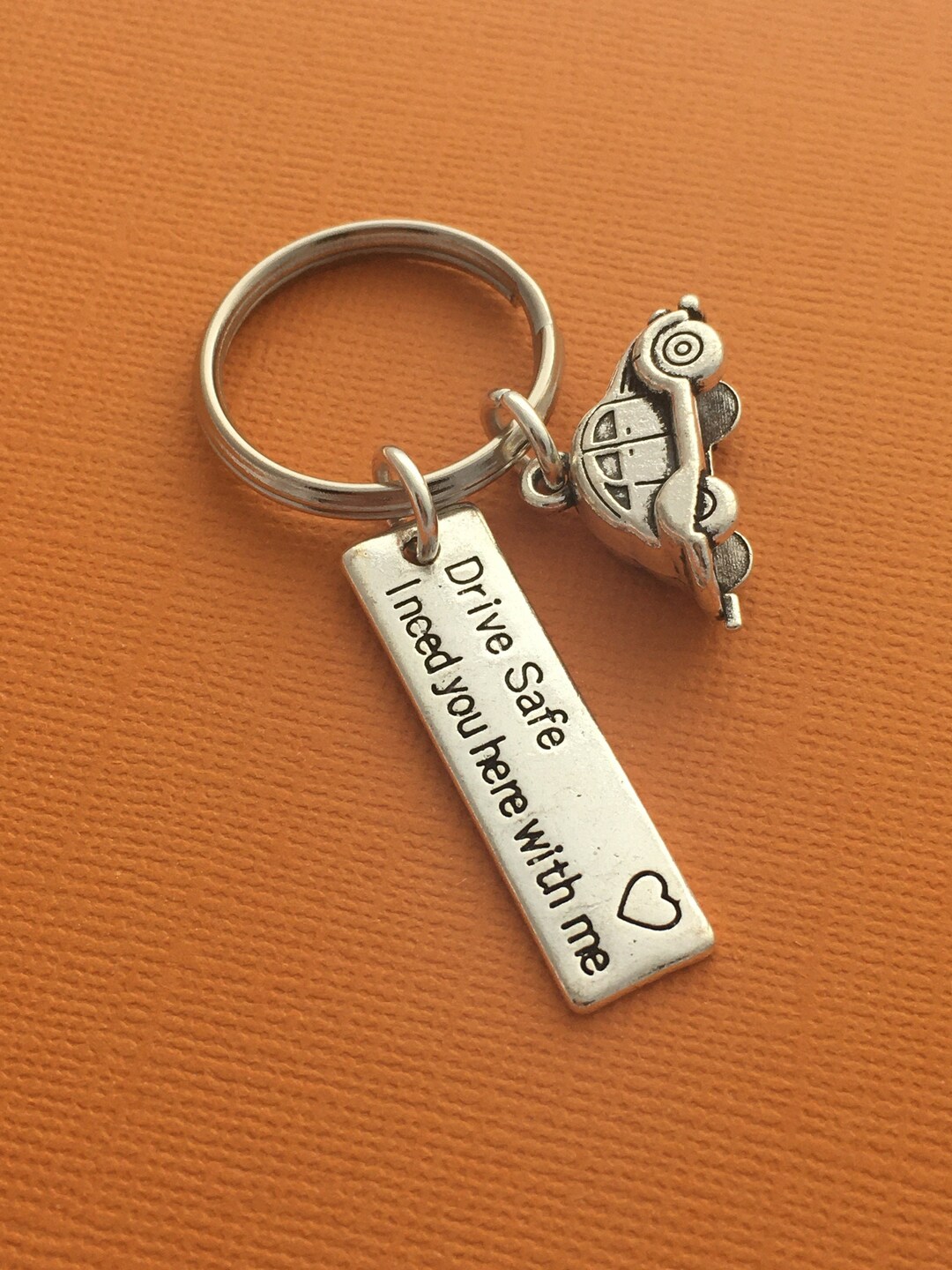 Driving Keychain, Be Safe Keyring, New Driver Gift, Drive Safe, Passed