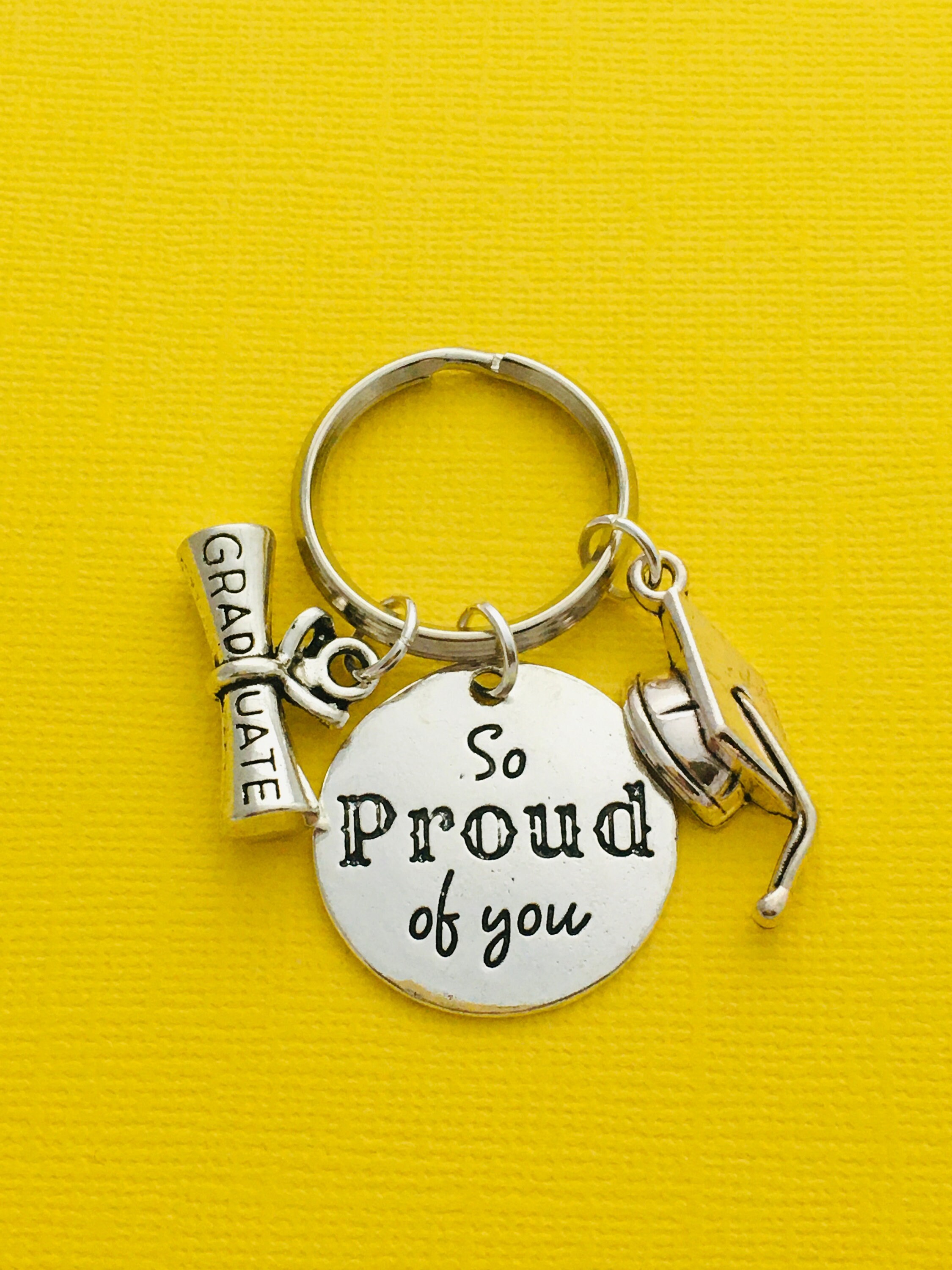 Graduation Gift, So Proud of You, Graduation Keyring, Graduating Gift…