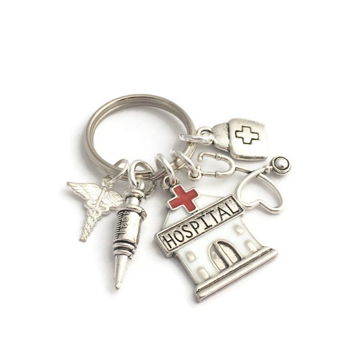 Nurse Keychain Hospital Keyring Thank You Gift Medical - Etsy
