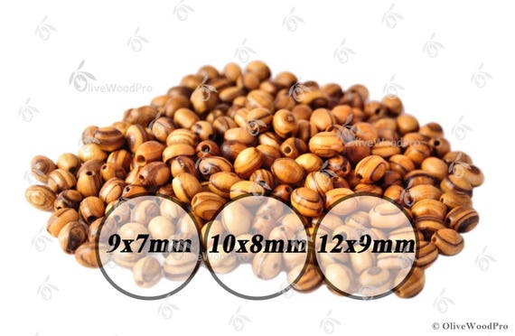 Bois d/'olivier 12 mm perles rondes en bois Perles JERUSALEM TERRE SAINTE