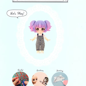 A Small Guide To Doll Customisation Sewing Patterns Obitsu 11cm Cu Poche PDF Ebook in Japanese Small Figure Assembly