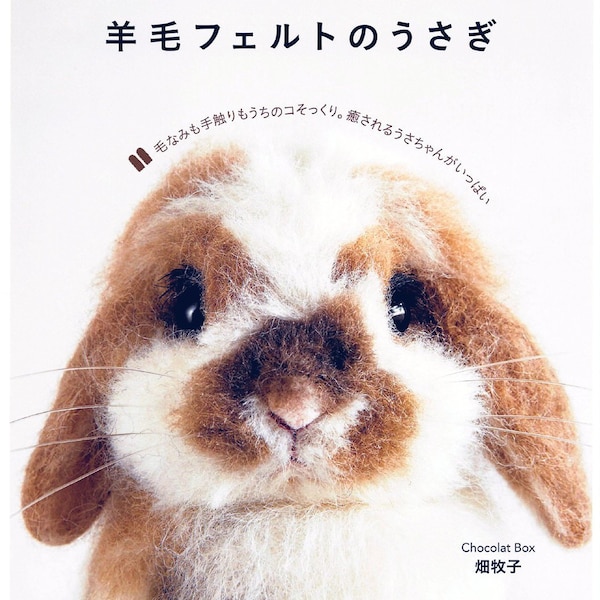 Needle Felting Bunny Realistic Lifelike Japanese Pattern Book ebook PDF Crafts Wool Felted Felt Animals Toys Bunnies Rabbits