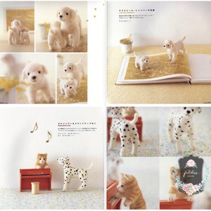 Needle Felting Small Dogs Puppies Pup Craft eBook PDF Instant Download Wool Felted Toys Pattern Book image 7