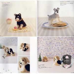 Needle Felting Small Dogs Puppies Pup Craft eBook PDF Instant Download Wool Felted Toys Pattern Book image 4