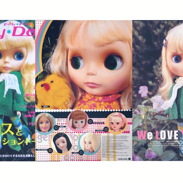 Dolly Dolly Vol.2 PDF Instant Download Japanese eBook Pattern, Sewing, Blythe, BJD, Unoa, Barbie, Momoko, Jenny, 1/4, 1/6, 1/8