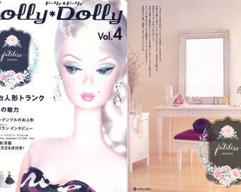 Dolly Dolly Vol.4 PDF Instant Download Japanese eBook Pattern, Sewing, Blythe, BJD, Unoa, Barbie, Momoko, Jenny, 1/4, 1/6, 1/8