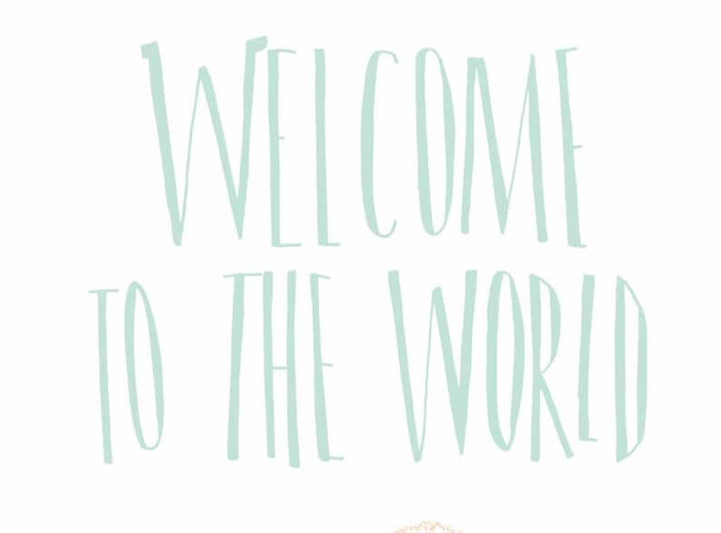 Beautiful heartwarming babyshower card Welcome to the world cute little baby chicken birth card welcome baby card newborn card