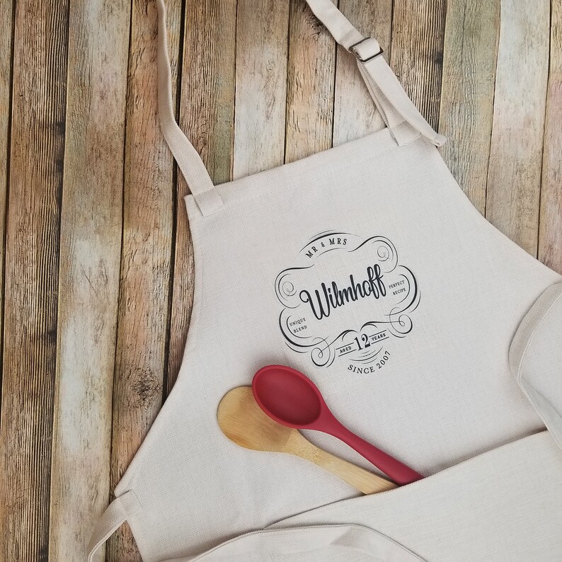 Personalized Anniversary Gift For Couples Linen Anniversary Etsy