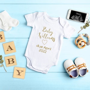Coastal Farmhouse Digital Pregnancy Announcement for Social Media. Pregnancy Announcement, Baby Boy Reveal