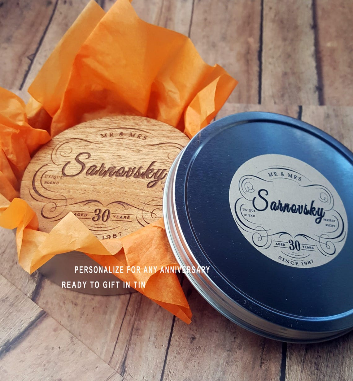 35th anniversary gift personalized coaster set 35 year etsy