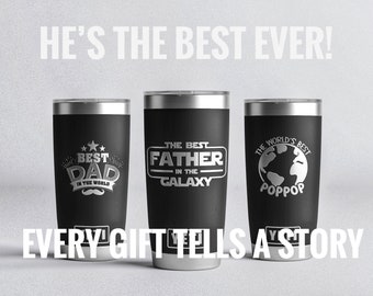 Personalized Dad Tumbler, Engraved Father's Day Gift