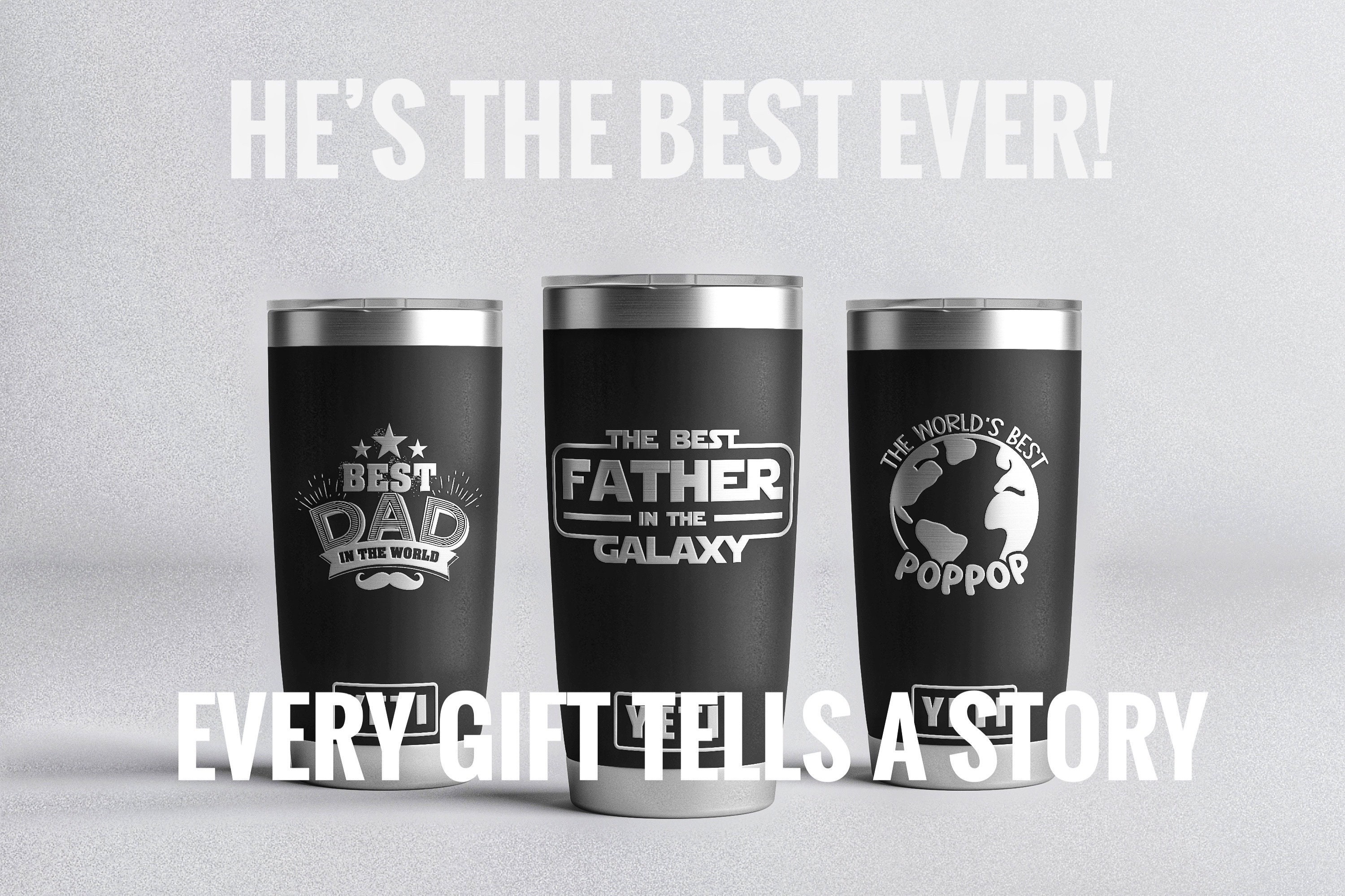 Personalized Engraved YETI® 10oz Mag Lid Lowball Dad's 