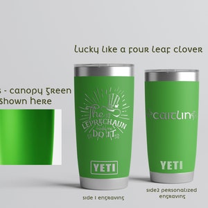 NOTRE DAME Fighting Irish YETI Laser Engraved Tumblers, Colsters and Bottles