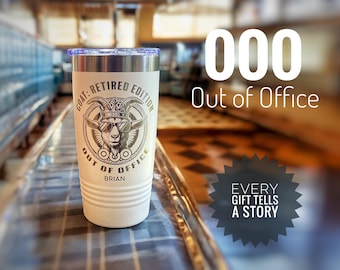 Retirement Gifts, Retirement Gift for Men Women, Retirement Tumbler, Retirement Gifts Personalized, Funny Goat Retirement Gift