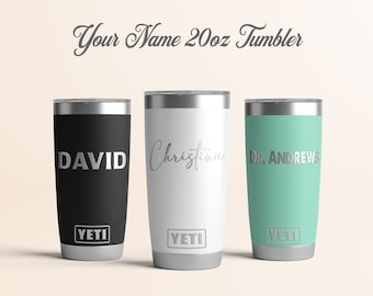 Your Name Personalized Yeti® or Polar® Camel Tumbler, Custom Engraved Tumbler, Valentines Gift