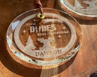 Baby First Christmas Ornament | Personalized Baby Keepsake Crystal Ornament