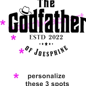Godfather Gift, Godfather proposal, Godfather Personalized Tumbler, Godfather Birthday, Godfather Tumbler image 2