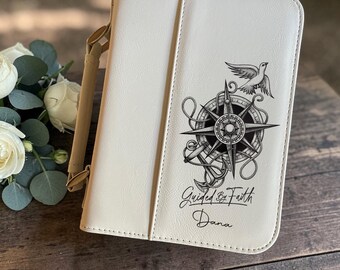 Personalized Bridesmaid Bible Cover | Engraved Vegan Leather Bridal Party Gift, Christian Bridesmaid Gift, Maid of Honor