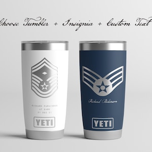 Military Retirement Gift, Airforce Retirement Gift, Veteran Gift, Airforce Promotion Gift, Personalized Airforce Tumbler