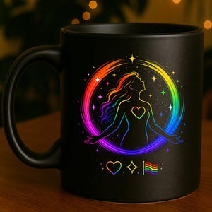 LGBTQ Pride Tasse – Regenbogen Design Tasse – Bisexuell Tasse – CSD Pride Becher – Diversity & Queer Tasse – Coming out Geschenk