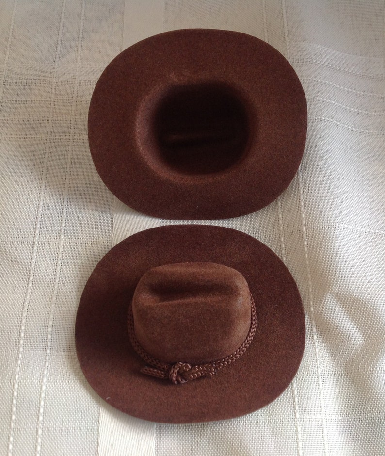 mini cowboy hat brown