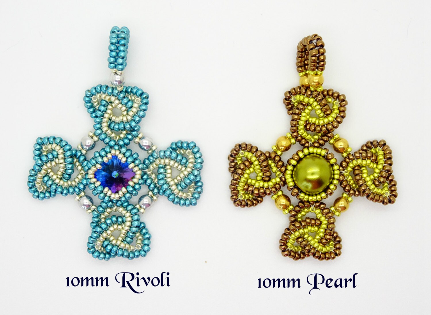 Tutorial Celtic Knot Pendant . Seed Bead Pendant Instant Etsy UK