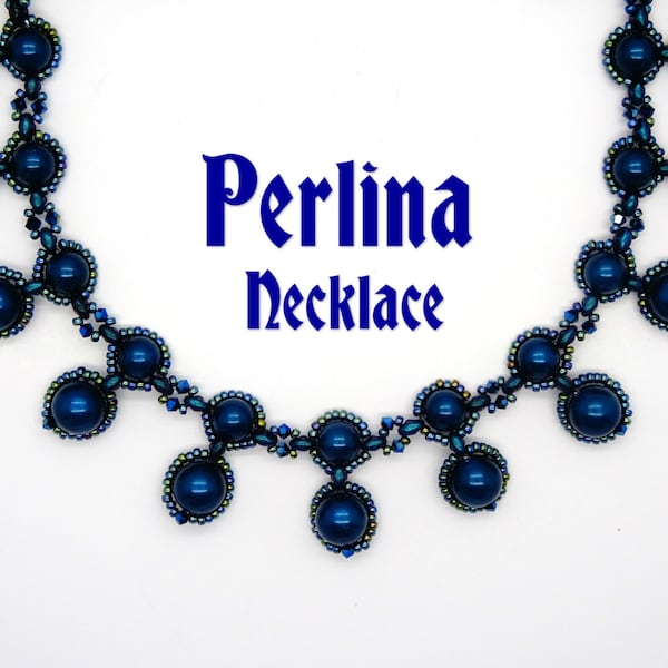 Tutorial Perlina Necklace. Instant Pattern Download. Original Bead Pattern by Butterfly Bead Kits