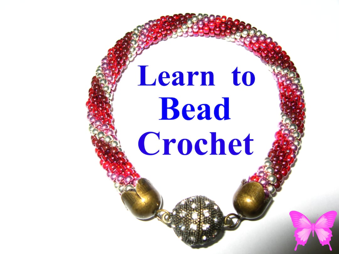 Beginners Learn Bead Crochet Tutorial Bracelet Pattern Pdf Download