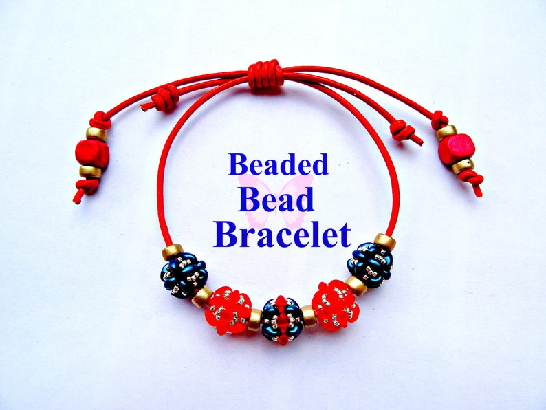 Tutorial Beaded Bead Bracelet With Chinese Sliding Knot. Etsy