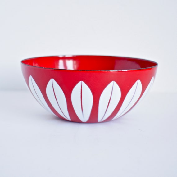 vintage Cathrineholm stripes bowl Black 14cm steel new