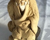 Chinese Vintage Hand Made Ceramic Statue Signed China Near Mint Condition