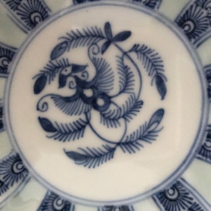 Early 19th Century Japanese Porcelain Blue and White Dish With - Etsy