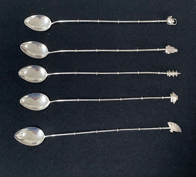 1960年代頃の日本製竹製スタイル 950 スターリングシルバー製アイス