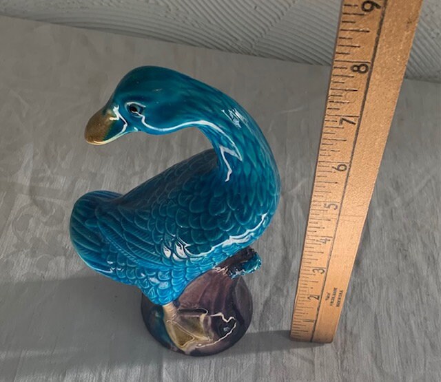 青と白の陶器製アヒル　イギリス製 ロンドンご当地アヒルを手に入れよう！ | ロンドンナビ 青と白の