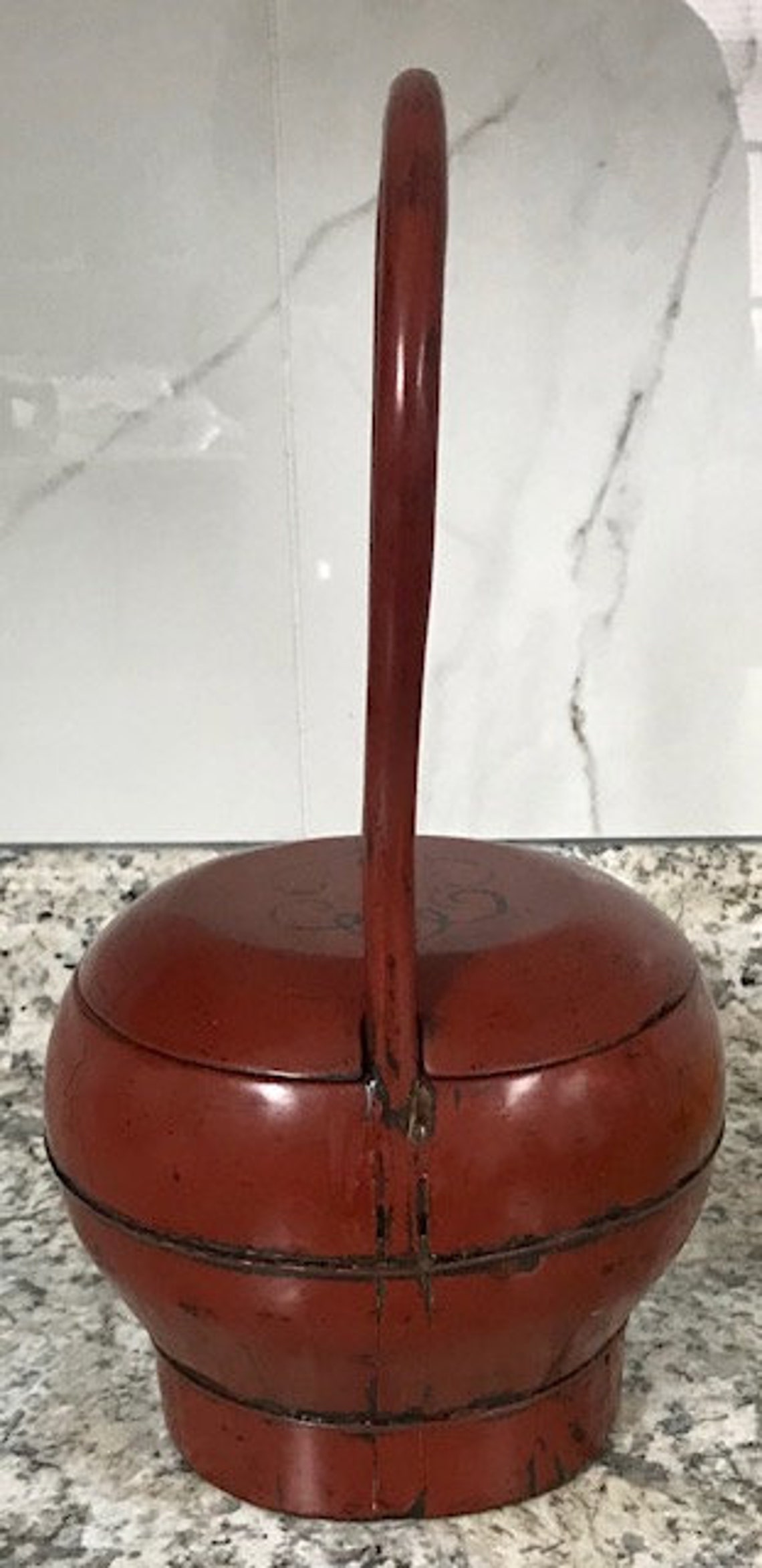 Antique Chinese Wooden Wedding Basket With Lid Etsy Ireland