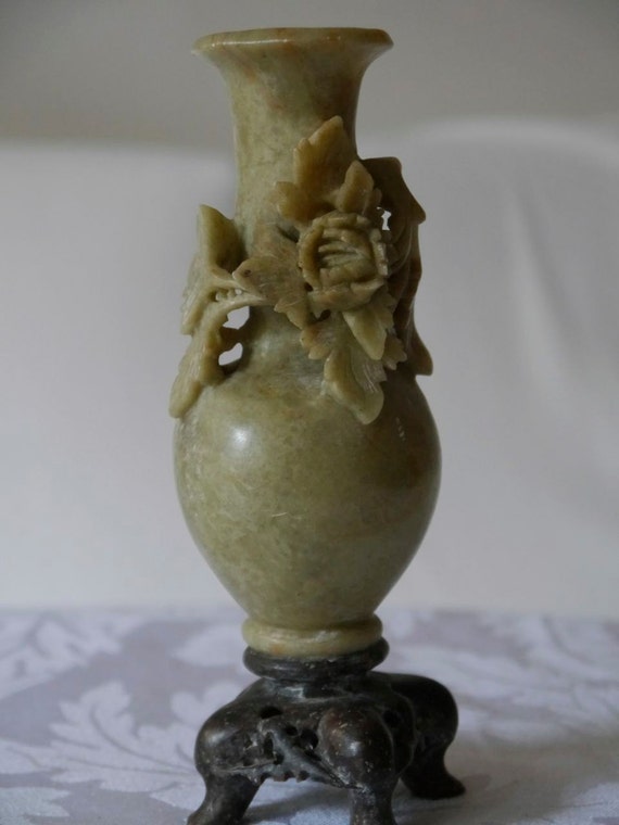 Hand Carved Soapstone Vase Hand Carved Soapstone Vase