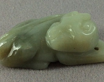 Chinese Antique Jade Hand Carved Lion Figure