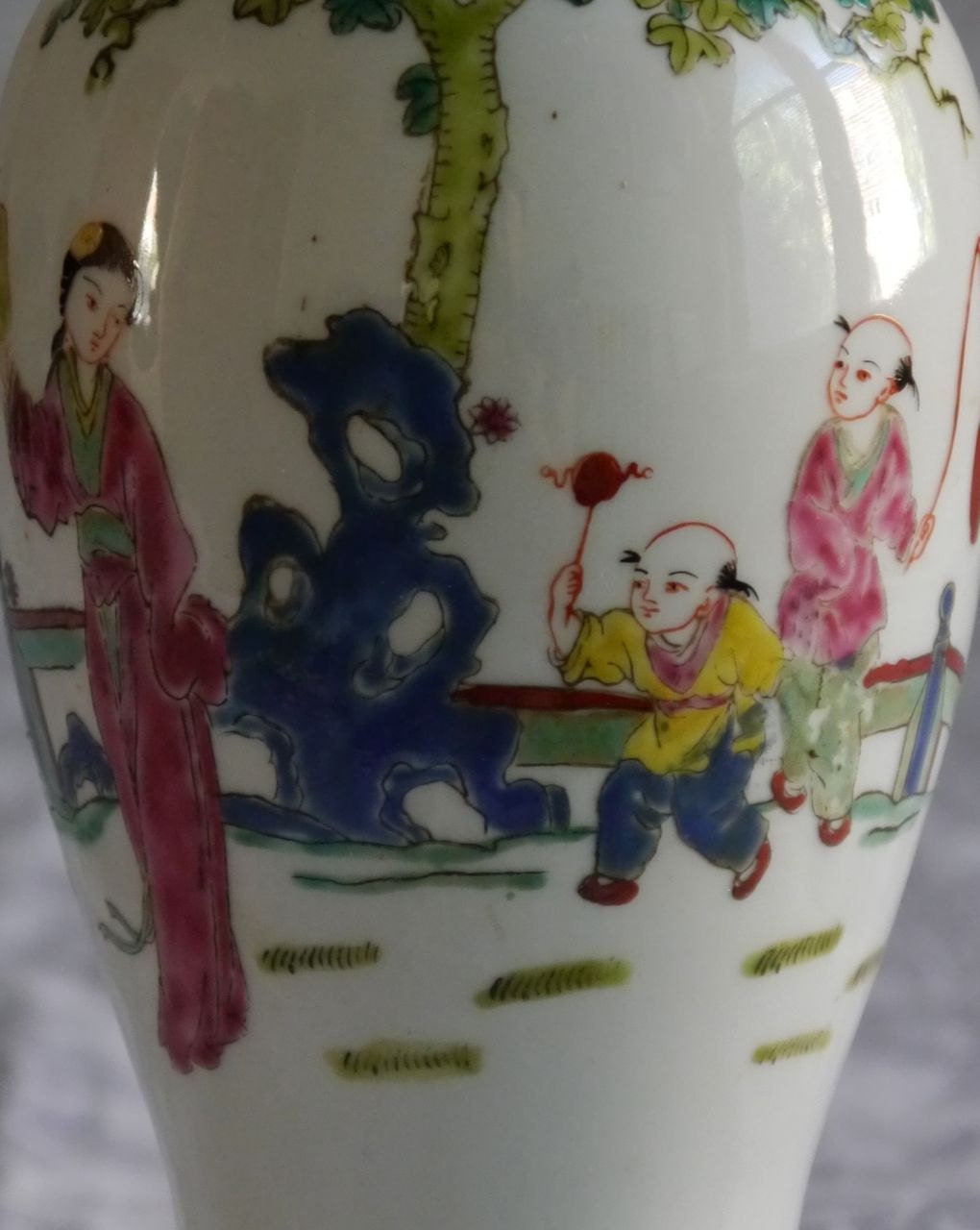 Antique Chinese Famille Rose Hand Painted Porcelain Vase With - Etsy