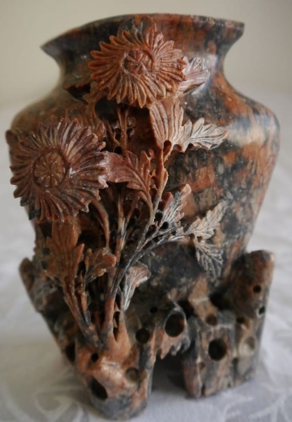 Hand Carved Soapstone Vase Hand Carved Soapstone Vase