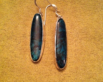 Sterling Silver and Turquoise Dangle Earrings