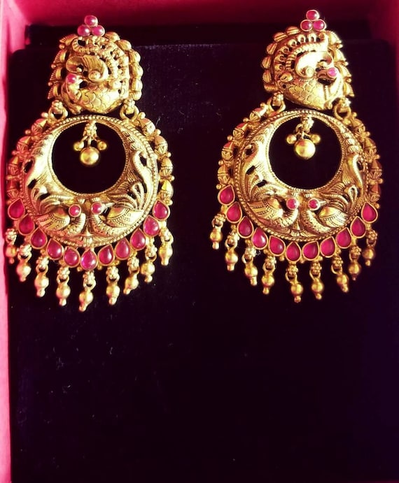 Flipkart.com - Buy okhali Gold Plated Chandbali Earring Alloy Chandbali  Earring Online at Best Prices in India