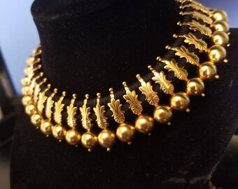 Black Thread Silver Gold Plated Dori 