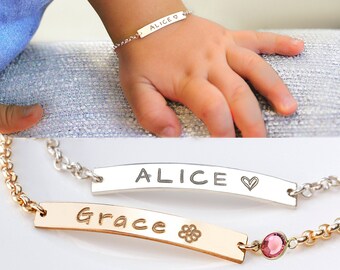 etsy baby name bracelet