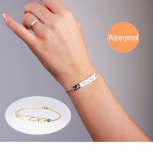 Handwriting Bracelet Sterling silver, Actual Signature bracelet, Mom, Dad Handwriting bracelet, Custom Handwritten Gift, Memorial jewelry
