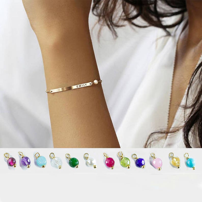 bracelet with children's names engraved